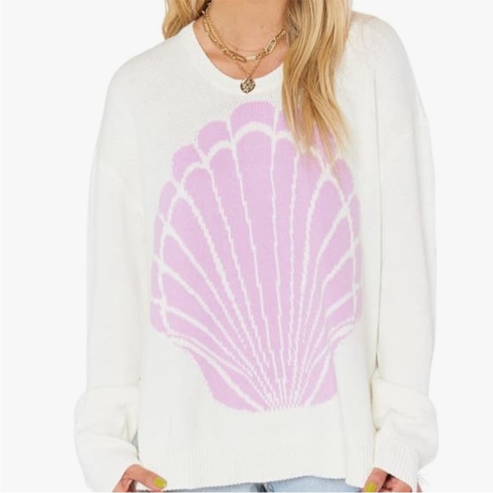 Show Me Your Mumu Lost at Sea Sweater in Seashell Knit size Small